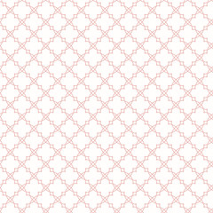 Naklejka premium Seamless pink ornament in arabian style. Geometric abstract background. Pattern for wallpapers and backgrounds