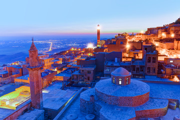 Mardin old town at dusk - Turkey
