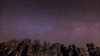 Fototapeta na wymiar Night starry sky with milky way