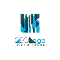 geometric logo with light blue and gray stacked for design 1.5