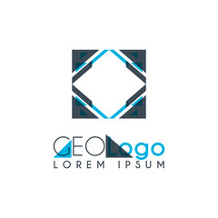 geometric logo with light blue and gray stacked for design 3.2
