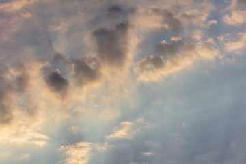 Clouds before the rain as a background