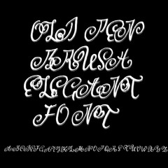 Handdrawn dry brush font. Modern brush lettering. Grunge style alphabet. Vector illustration.