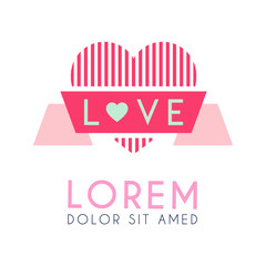 Logo heart with flag in the middle reads 