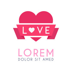 Logo heart with flag in the middle reads 