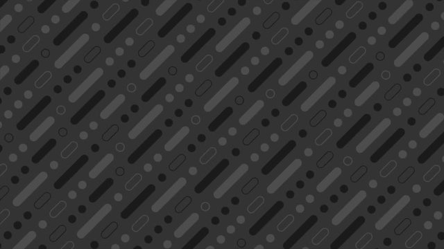 Black tech abstract minimal geometric pattern motion design. Seamless loop. Video animation Ultra HD 4K 3840x2160