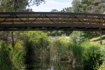 Bridge over stream