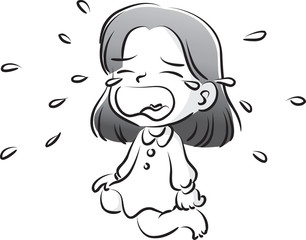 girl crying