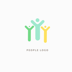 Abstract community logo icon vector design. Creative agency, social work, teamwork, business, advertising vector logo