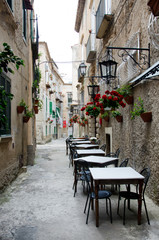 Naklejka na ściany i meble Restaurant in Italien, mediterran
