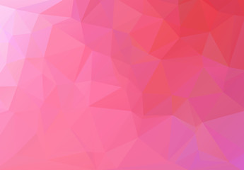 Light Pink polygonal illustration, which consist of triangles.