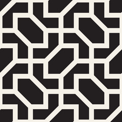 Vector seamless geometric pattern. Simple abstract lines lattice. Repeating elements stylish background