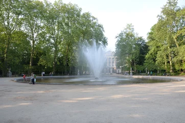 Fototapete Brunnen Brunnen des Royal Brussels Park Warandepark