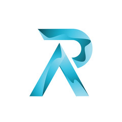 3d modern R initial logo