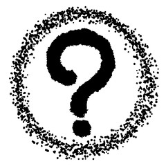 question marks doodle hand drawn