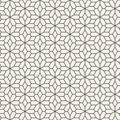 Obraz premium Vector seamless geometric pattern. Simple abstract lines lattice. Repeating elements stylish background