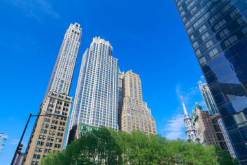 Fototapeta premium Scenery of lower Manhattan in NYC