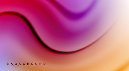 Swirl fluid flowing colors motion effect, holographic abstract background