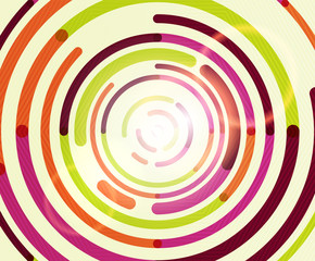 Naklejka premium Circular lines, circles, geometric abstract background