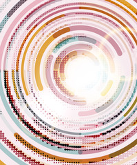 Circular lines, circles, geometric abstract background