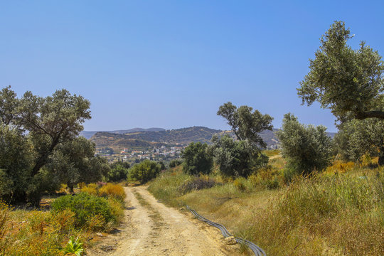 Road in south of Crete, Greece