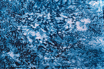 background of white paint on a blue sheet