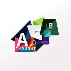 Infographic option banner