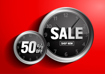 limited time offer, sale concept, vector illustration, you can place relevant content on the area.
