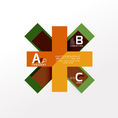 Infographic option banner