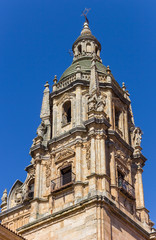 Fototapeta na wymiar Tower of the new cathedral in Salamanca, Spain