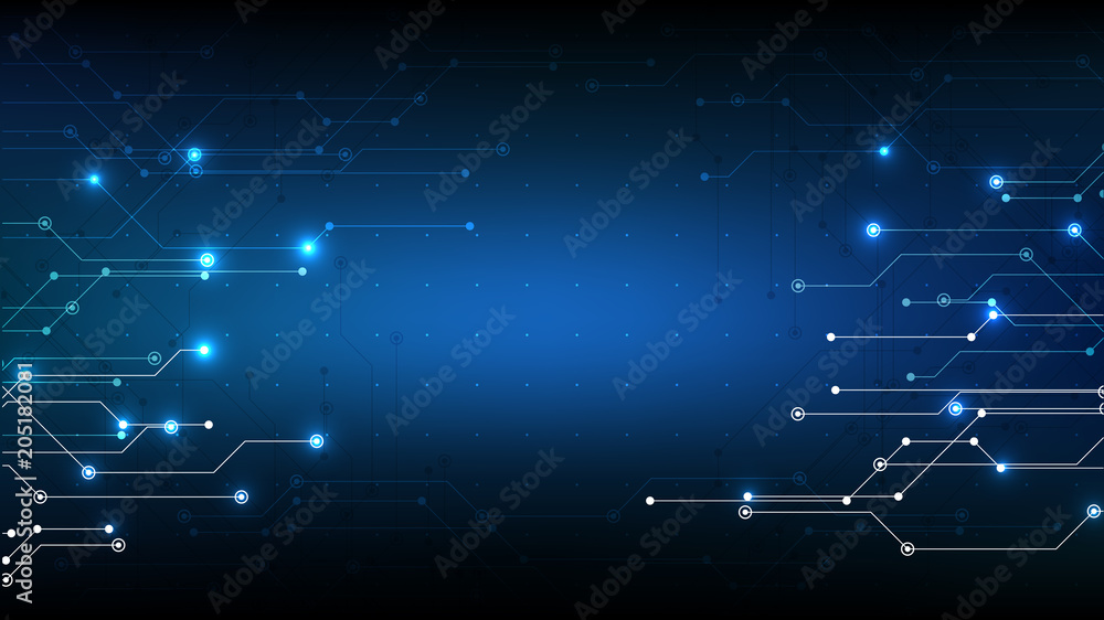 Poster vector abstract background technology illustration communication data security