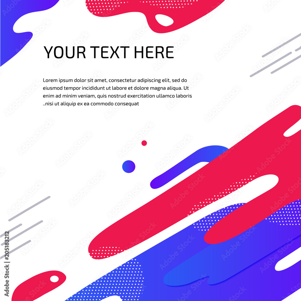 Poster vector colorful splash abstract background design.