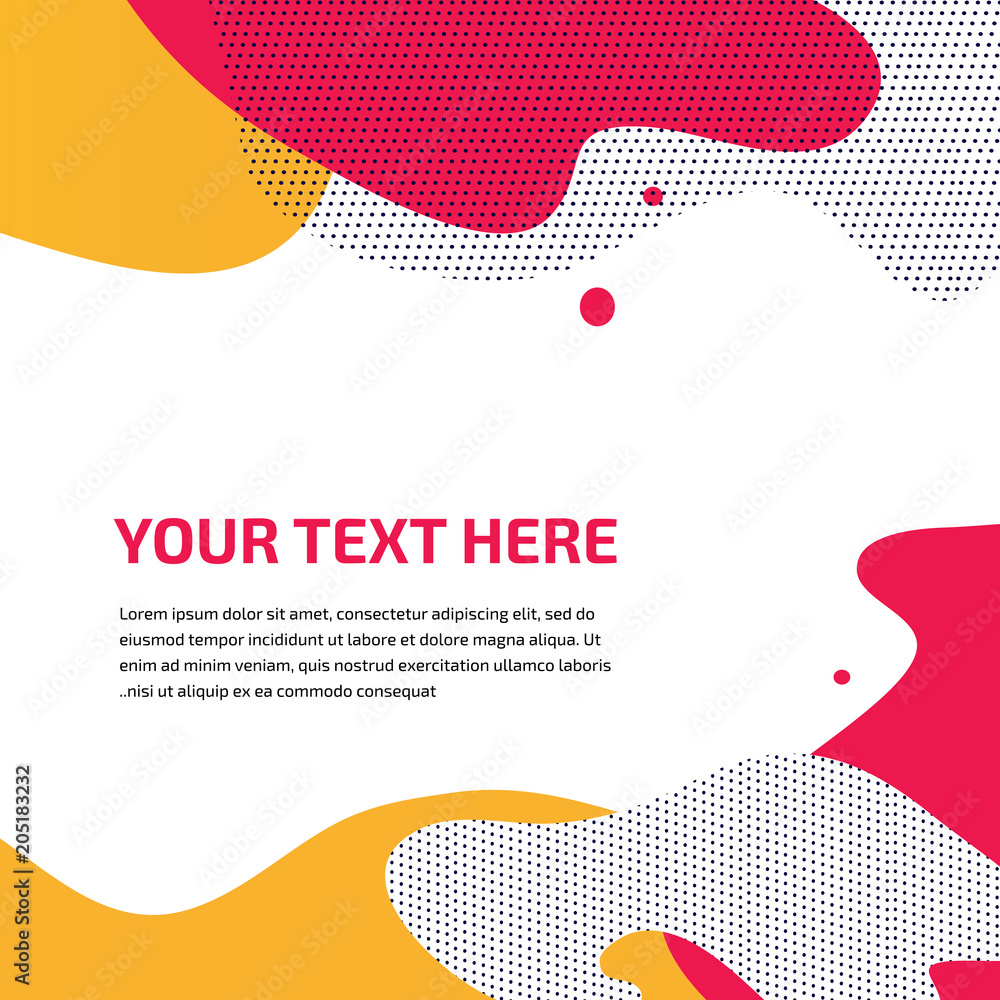 Poster vector colorful splash abstract background design.