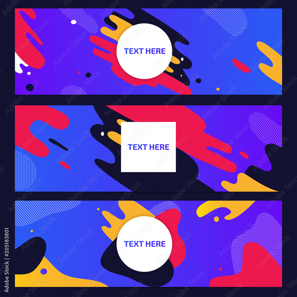 Poster vector colorful splash abstract background design.