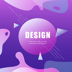 Vector fashion abstract figure background design.