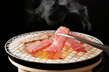焼肉　Yakiniku. Is the Japanese version of Korean BBQ. © Nishihama