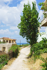 Architecture and houses on the island of Crete. 