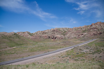 Road in the south of Kazakhstan