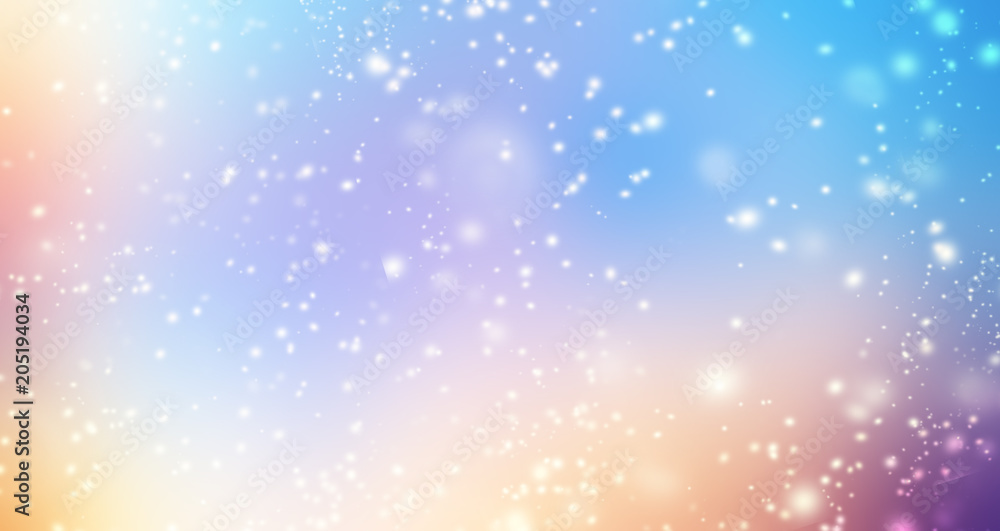 Sticker glittering gradient background with hologram effect and magic lights. holographic abstract fantasy b