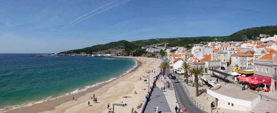 Plage de Sesimbra, Sesimbra, Lisbonne, Portugal