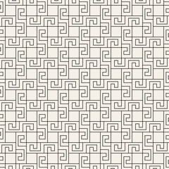 Vector seamless geometric pattern. Simple abstract lines lattice. Repeating elements stylish background