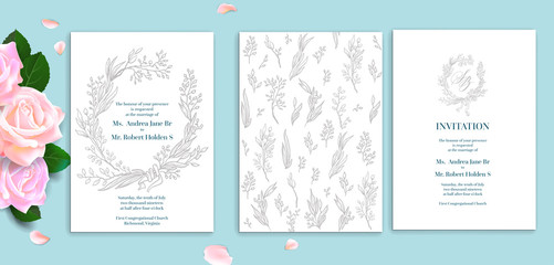Wedding set card