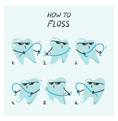 Flossing theeth in floss dance