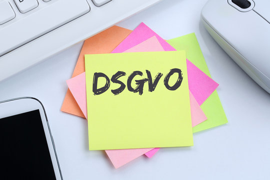 DSGVO Datenschutz Grundverordnung Verordnung Regel EU Europäische Union Internet Konzept Schreibtisch