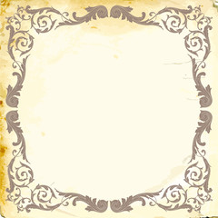 Vector baroque of vintage elements for design. 