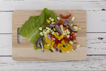 Verdure tritate