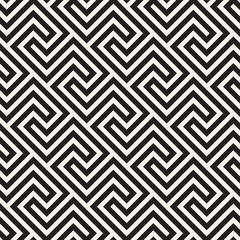 Vector seamless geometric pattern. Simple abstract lines lattice. Repeating elements stylish background