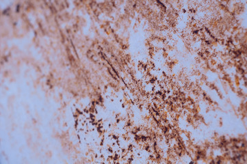 Old rusty damaged and weathered metal surface. Background
