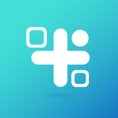 Obraz premium Logo design abstract people vector template.