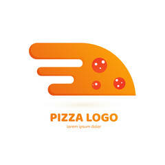 Logo design abstract italian food vector template.